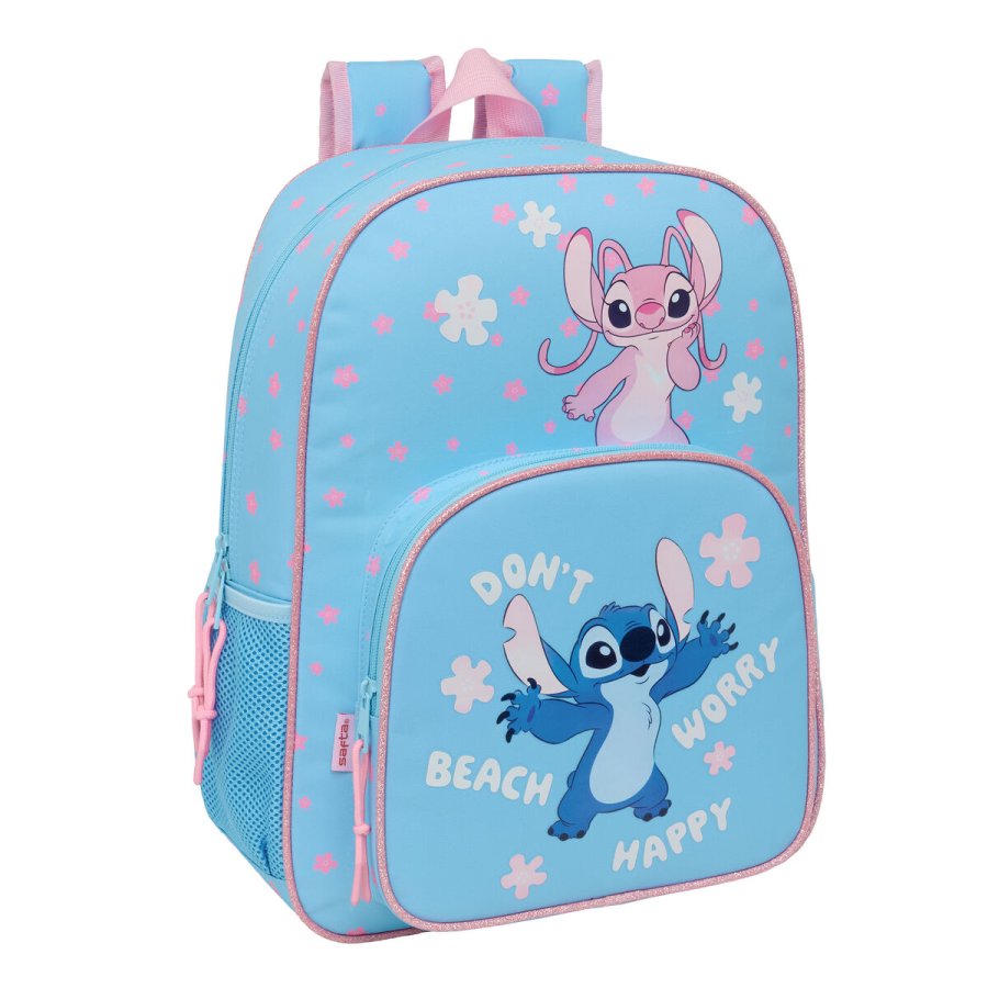 Skoletaske Lilo & Stitch Happy Himmelbl 33 x 42 x 14 cm #1
