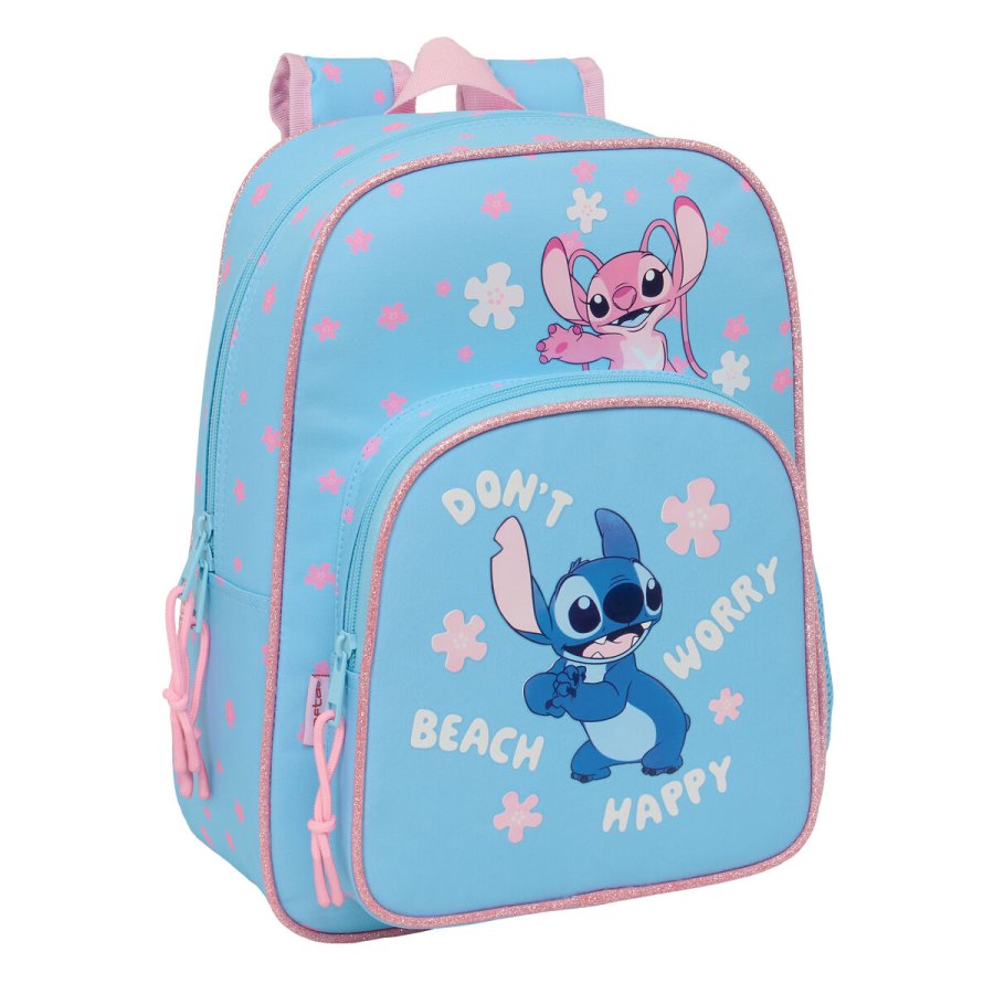 Skoletaske Lilo & Stitch Happy Himmelbl 26 x 34 x 11 cm #1