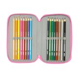 Tredobbelt Penalhus Gabby's Dollhouse Confetti Pink Turkisbl 12,5 x 19,5 x 5,5 cm 37 Dele #2