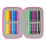 Tredobbelt Penalhus Gabby's Dollhouse Confetti Pink Turkisbl 12,5 x 19,5 x 5,5 cm 37 Dele #5