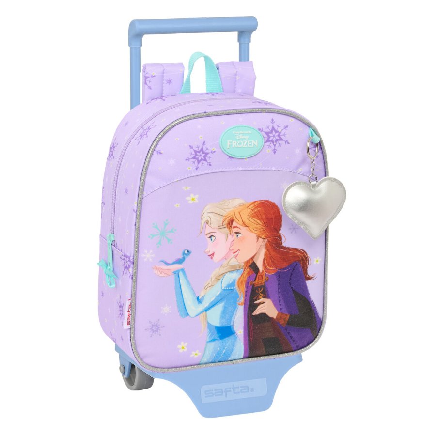 Skolerygsk med Hjul Frozen Spirit Syren 22 x 27 x 10 cm #1