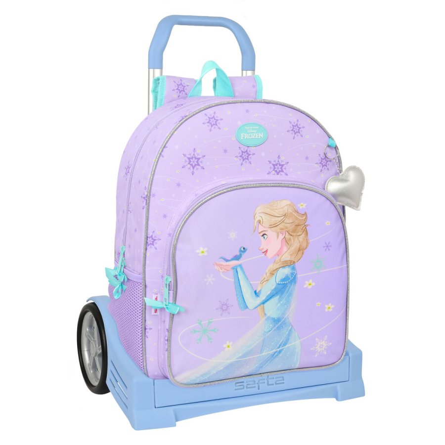 Skolerygsk med Hjul Frozen Spirit Syren 33 x 42 x 14 cm #1