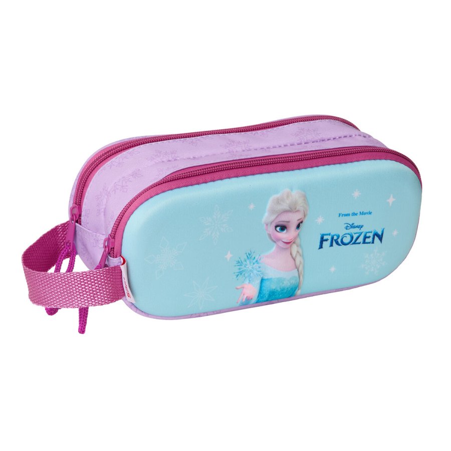 Dobbelt carry-all Frozen Pink Himmelbl 21 x 8 x 6 cm 3D #1