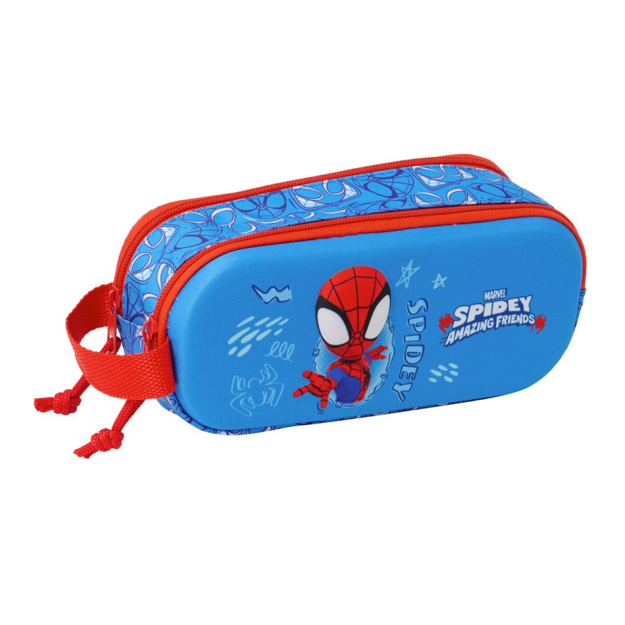Dobbelt carry-all Spider-Man Rd Marinebl 21 x 8 x 6 cm 3D #1