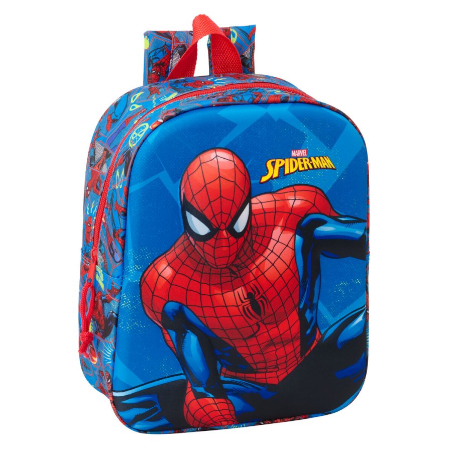 Brnetaske Spider-Man Rd Marinebl 22 x 27 x 10 cm 3D #1