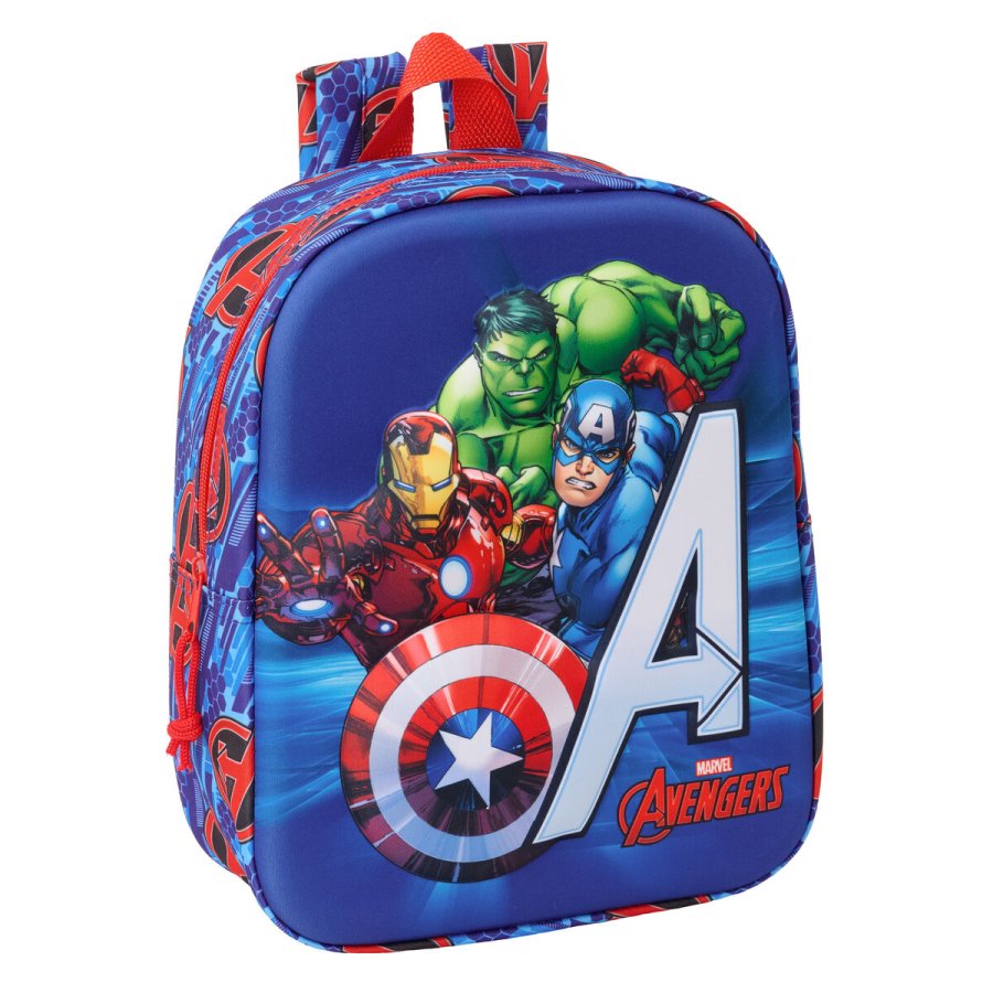 Brnetaske The Avengers Rd Mrkebl 22 x 27 x 10 cm 3D #1