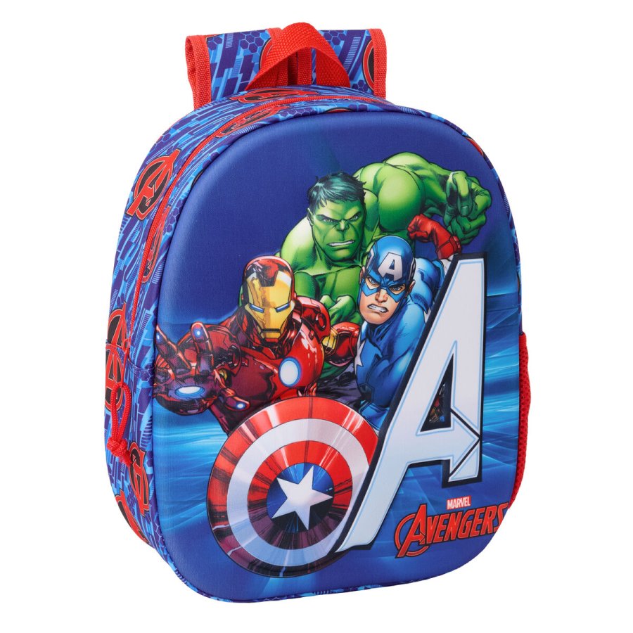 Brnetaske The Avengers Rd Mrkebl 27 x 33 x 10 cm 3D #1