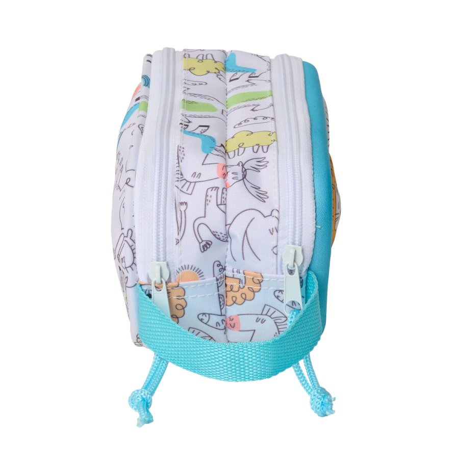 Dobbelt carry-all Safta Bl Hvid 21 x 8 x 6 cm 3D #2