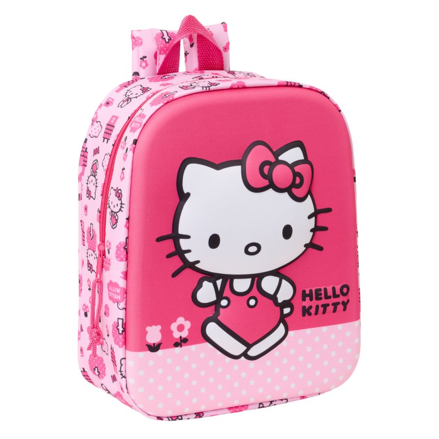 Brnetaske Hello Kitty Pink 22 x 27 x 10 cm 3D #1