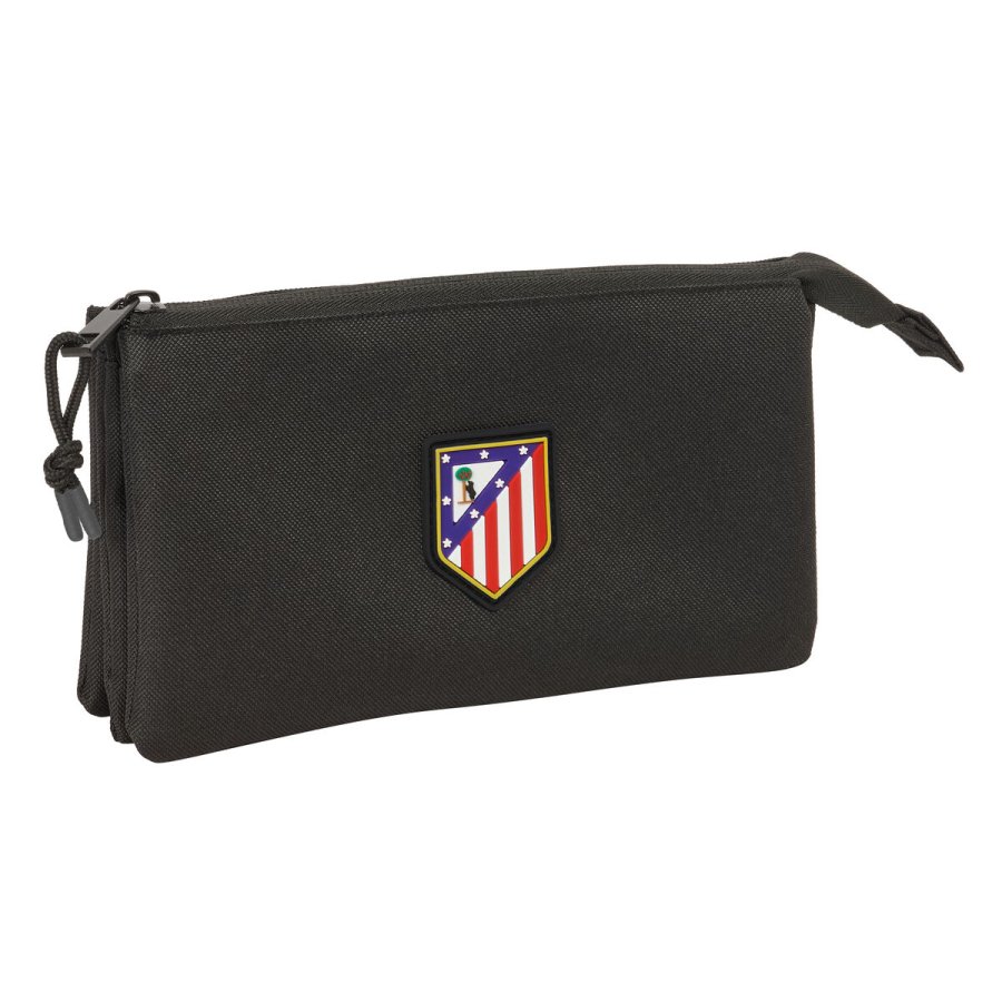 Tredobbelt bretaske Atltico Madrid Sort 22 x 12 x 3 cm #1