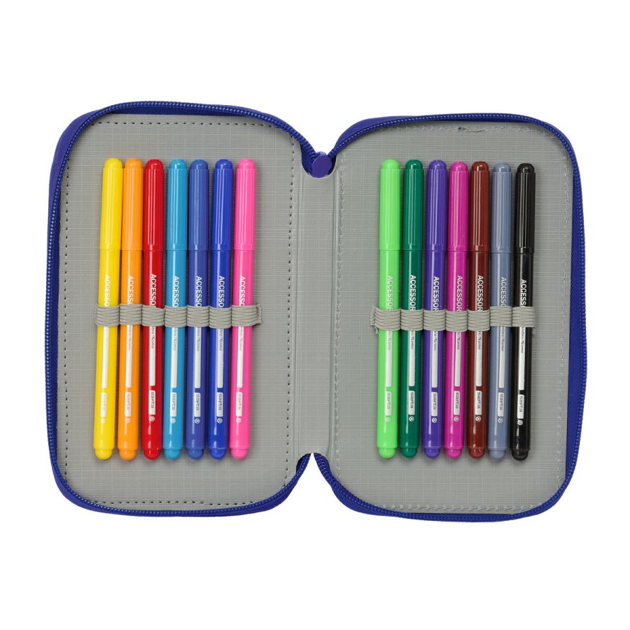 Tredobbelt Penalhus Atltico Madrid Bl Hvid Rd 12,5 x 19,5 x 5,5 cm 37 Dele #6