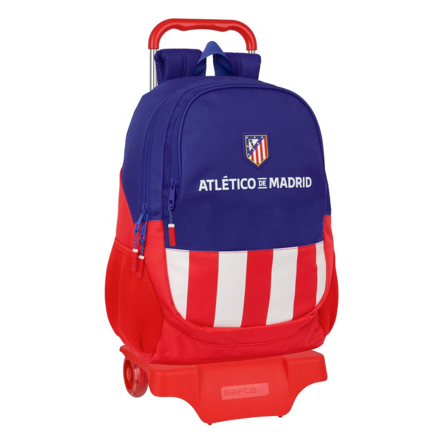 Skoletaske Atltico Madrid Bl Hvid Rd 32 x 44 x 16 cm #1