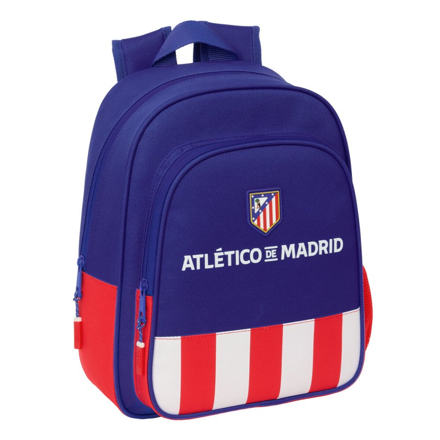 Skoletaske Atltico Madrid Bl Hvid Rd 27 x 33 x 10 cm #1