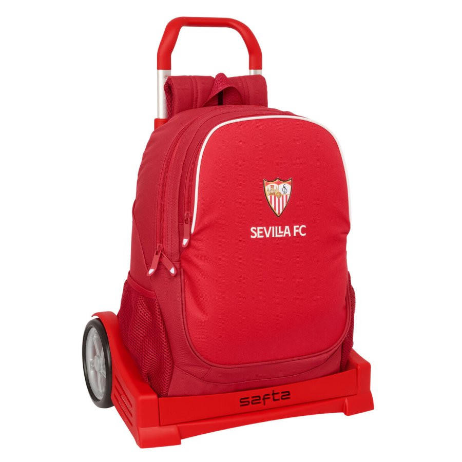 Skolerygsk med Hjul Sevilla Ftbol Club Rd 32 x 43 x 14 cm #1
