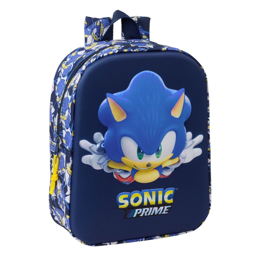 Skoletaske Sonic City Bl 22 x 27 x 10 cm #1