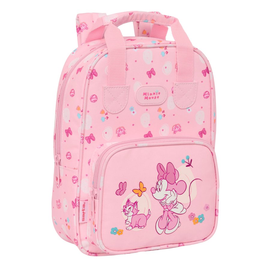 Brnetaske Minnie Mouse Baby Pink 20 x 28 x 8 cm #1