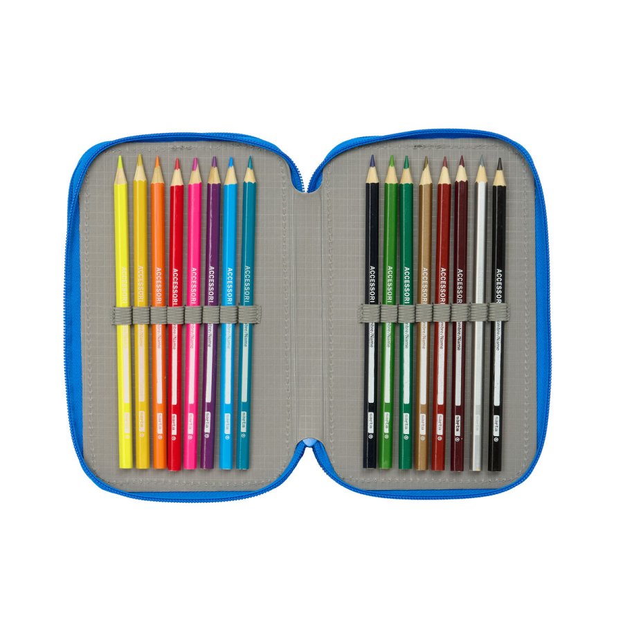 Tredobbelt Penalhus Batman Bl 12,5 x 19,5 x 5,5 cm 37 Dele #2