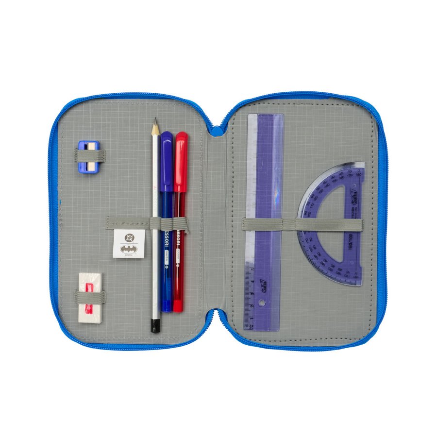 Tredobbelt Penalhus Batman Bl 12,5 x 19,5 x 5,5 cm 37 Dele #3