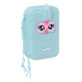 Tredobbelt Penalhus Furby Bl 12,5 x 19,5 x 5,5 cm 37 Dele #1