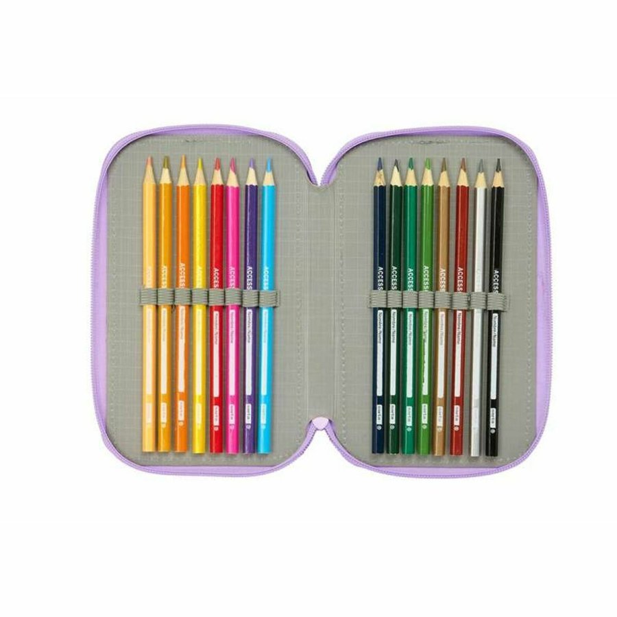 Tredobbelt Penalhus Unicorn Academy Syren 12,5 x 19,5 x 5,5 cm 37 Dele #4