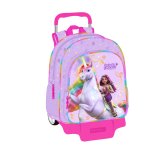 Skolerygsk med Hjul Unicorn Academy Syren 33 x 42 x 14 cm #3