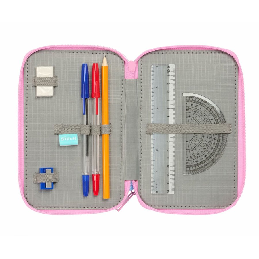 Tredobbelt Penalhus Stitch Bl 12,5 x 19,5 x 5,5 cm 37 Dele #5