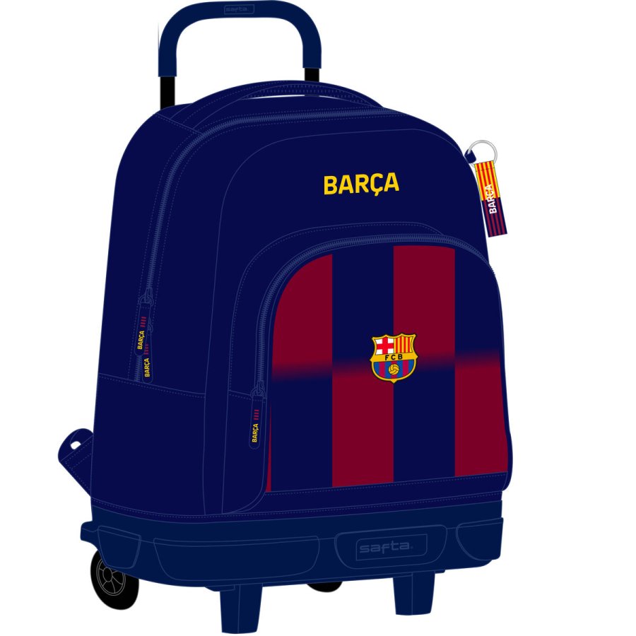 Skoletaske F.C. Barcelona Bl Rdbrun 33 x 45 x 22 cm #1