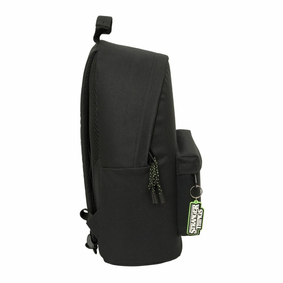 Skoletaske Stranger Things Sort 31 x 41 x 16 cm #4