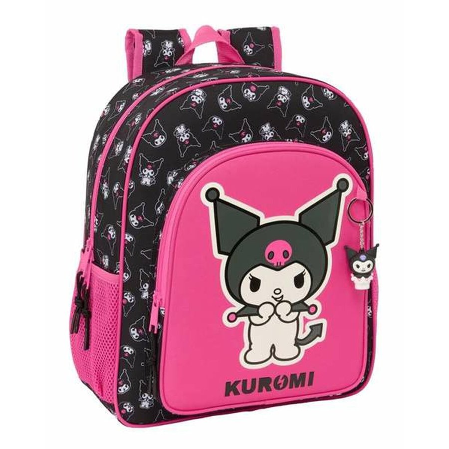 Skoletaske Kuromi Sort Fuchsia 32 x 38 x 12 cm #1