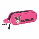 Dobbelt carry-all Kuromi Sort Fuchsia 21 x 8 x 6 cm #1