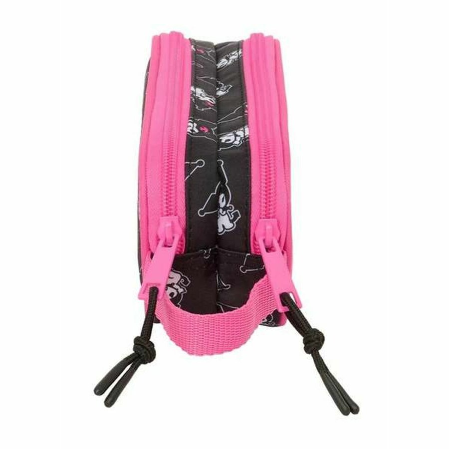 Dobbelt carry-all Kuromi Sort Fuchsia 21 x 8 x 6 cm #3