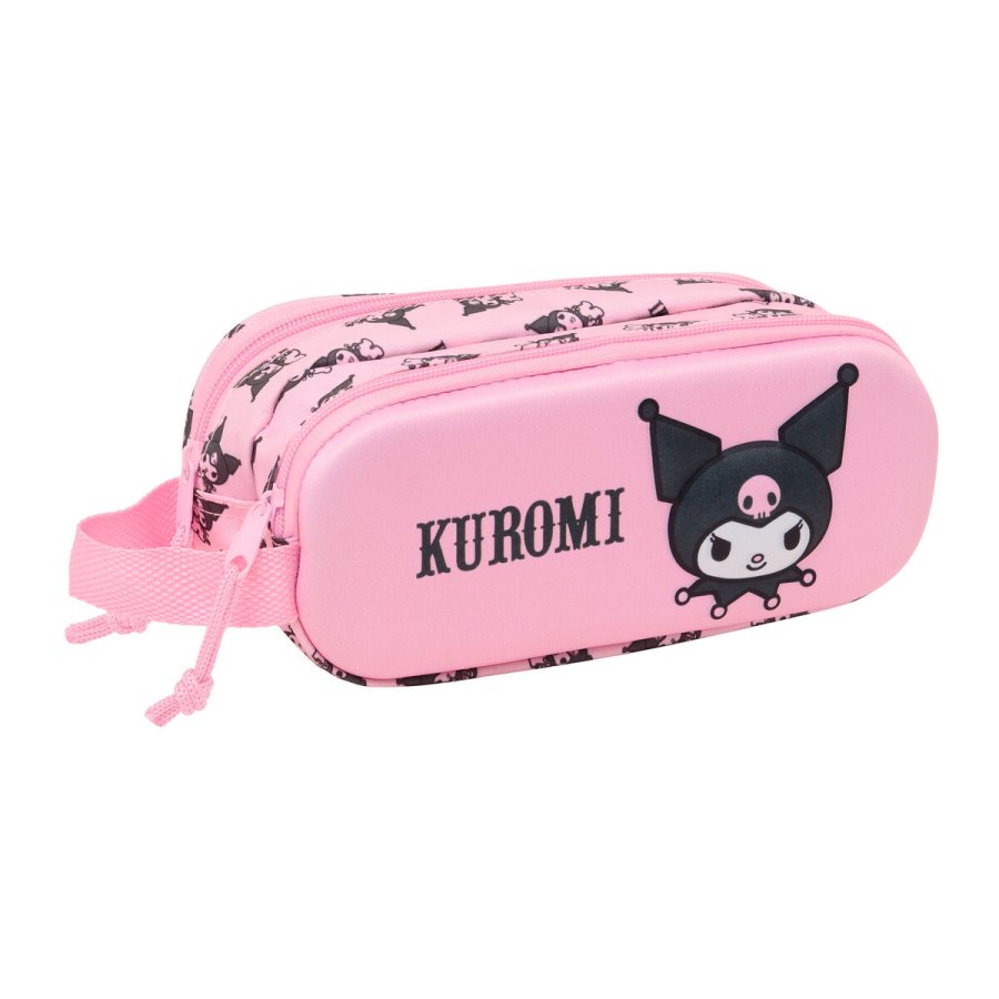 Dobbelt carry-all Kuromi Pink 21 x 8 x 6 cm #1