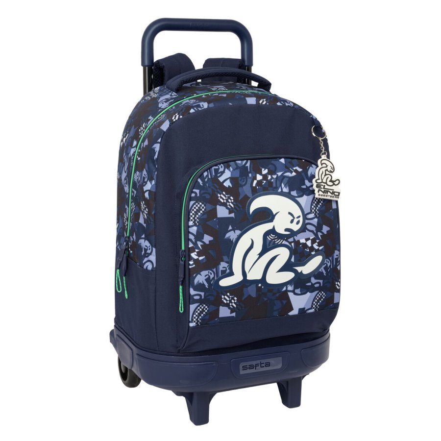 Skolerygs�k med Hjul El Ni�o Navy Marinebl� 33 x 45 x 22 cm #1