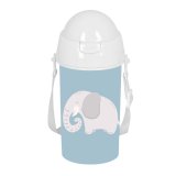 Vandflaske Safta Elefante Bl� PVC 500 ml #1