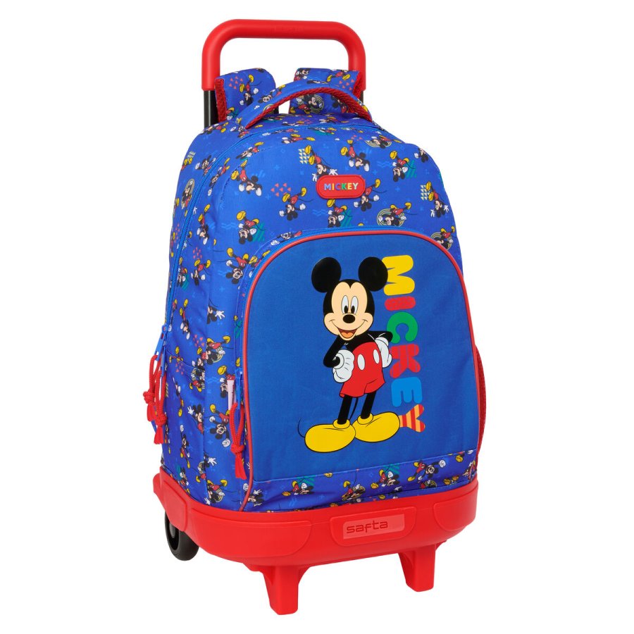 Skolerygs�k med Hjul Mickey Mouse Clubhouse Today Bl� 33 x 45 x 22 cm #1