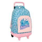 Skolerygs�k med Hjul Lilo & Stitch Ohana Bl� 33 x 45 x 22 cm #1
