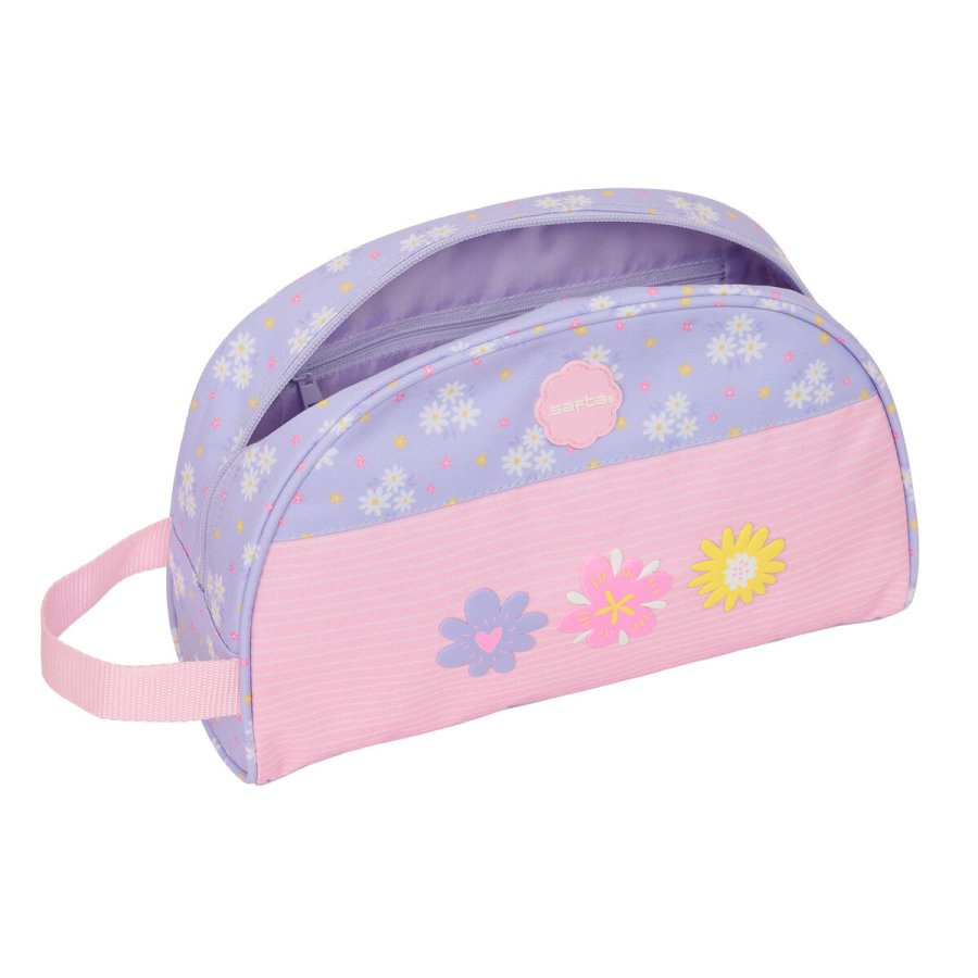Rejsetoilettaske Safta Bouquet Pink Syren 28 x 18 x 10 cm #4