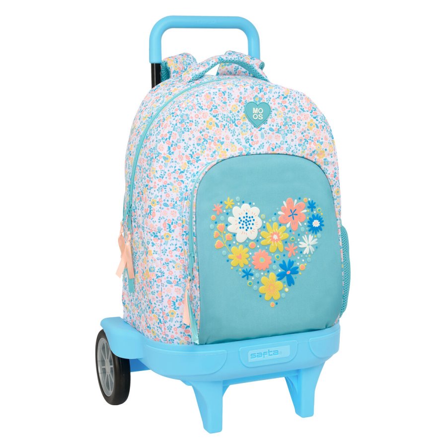 Skolerygs�k med Hjul Moos Fiori Multifarvet 33 x 45 x 22 cm #1