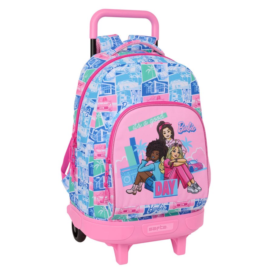 Skolerygs�k med Hjul Barbie Multifarvet 33 x 45 x 22 cm #1