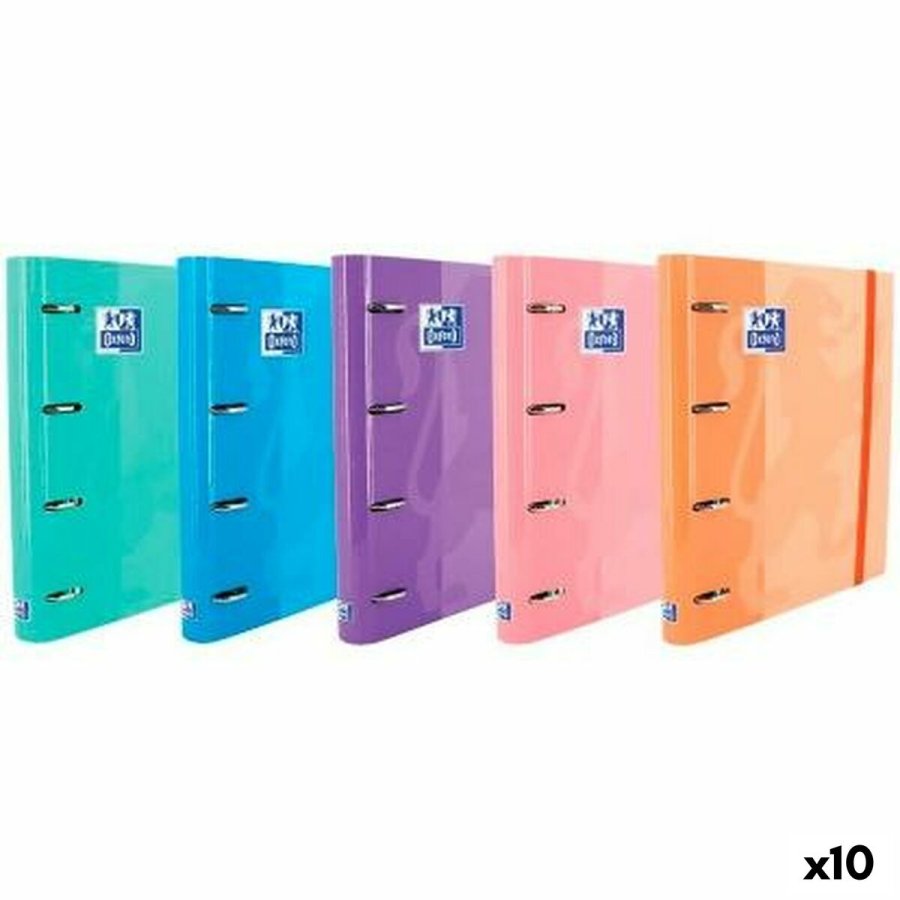 Ringbind Oxford EUROPEANBINDER Multifarvet A4+ (10 enheder) #1