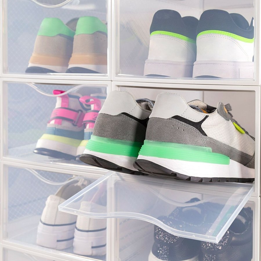 Stackable shoe box Max Home Hvid 6 enheder polypropylen ABS 23 x 14,5 x 33,5 cm #13