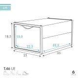 Stackable shoe box Max Home Hvid 6 enheder polypropylen ABS 25 x 18,5 x 35 cm #17