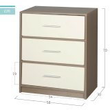 Natbord Max Home Hvid Gr 58 x 70 x 30 cm #13