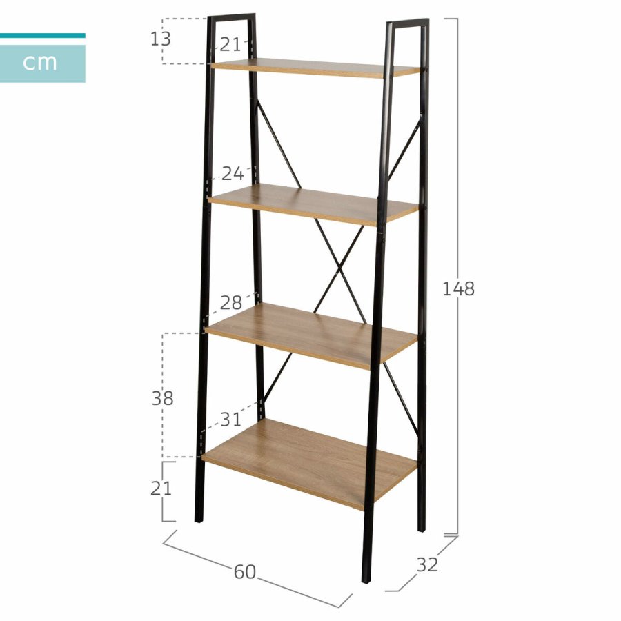 Hylder Max Home Stl Melamin spnplade 60 x 148 x 32 cm #4