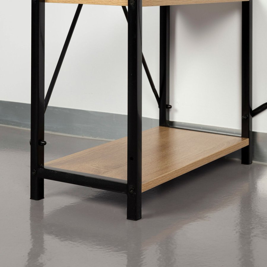 Skrivebord med hylde Max Home Stl Melamin spnplade 120 x 12 x 64 cm #6