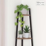 Hylder Max Home Sort Jern Tr� MDF 4 Hylder 30 x 135 x 30 cm #3