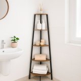 Hylder Max Home Sort Jern Tr� MDF 5 Hylder 35 x 160 x 35 cm #2