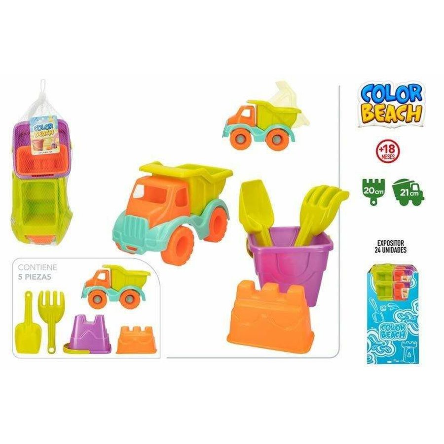 St med legetj til stranden Colorbaby Dumpervogn 21 cm 5 Dele #2