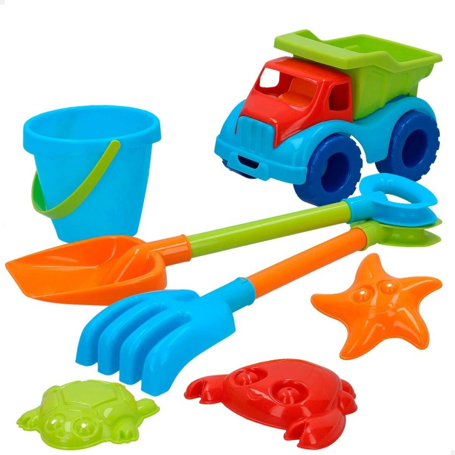 St med legetj til stranden Colorbaby 18 cm Lastbil 7 Dele #1