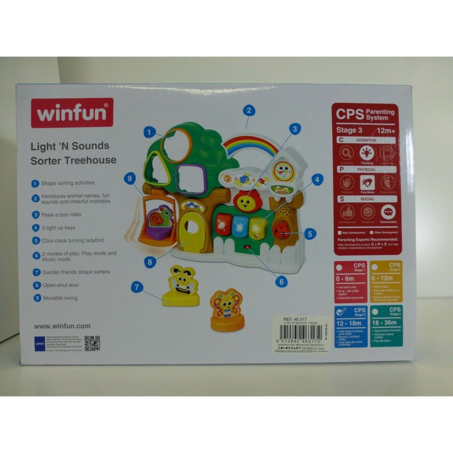 Interaktivt legetj WinFun Sorter Treehouse Winfun 32 x 24,5 x 7 cm #2